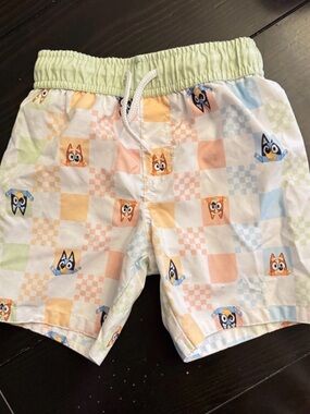 5T Bluey swim shorts